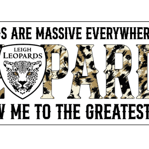 Leigh Leopards Medium Window Sticker