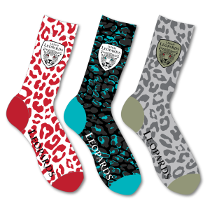 Leigh Leopards 3 Pack Socks Multi