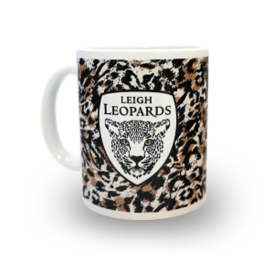 Leigh Leopards Mug Black & Gold