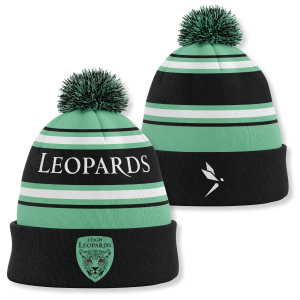 Leigh Leopards Stripe Bobble Hat