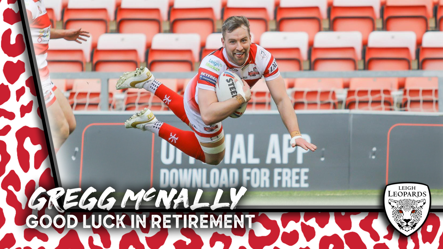 Martyn Ridyard Good Luck in retirement, Gregg McNally – Leigh Leopards